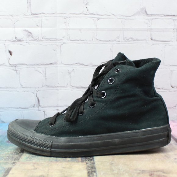 Converse Shoes - Converse Chuck Taylor All Star Shoes Black Monochrome High Top Sneakers M 4 L 6